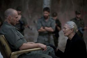 Fiennes and Redgrave as Coriolanus and Volumnia